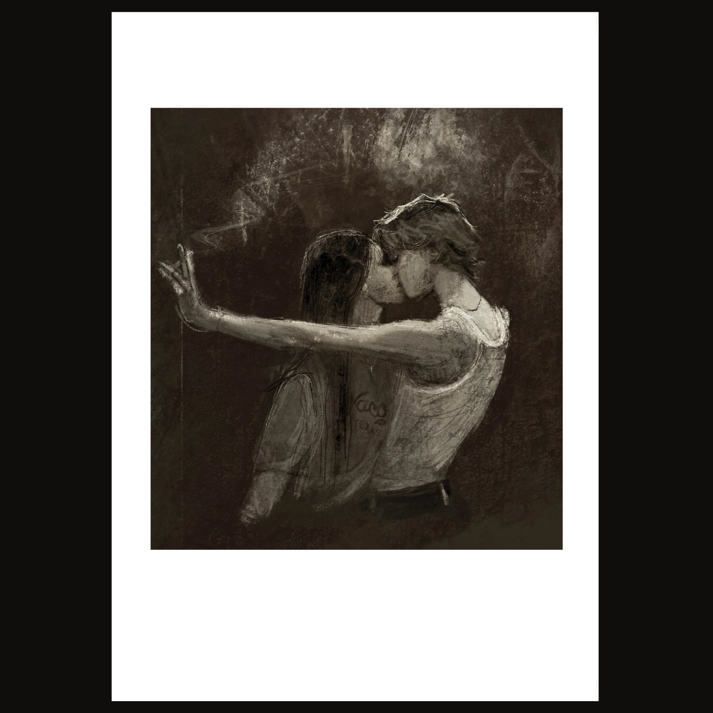 'Kissing' - Limited Edition, Signed Giclée Print